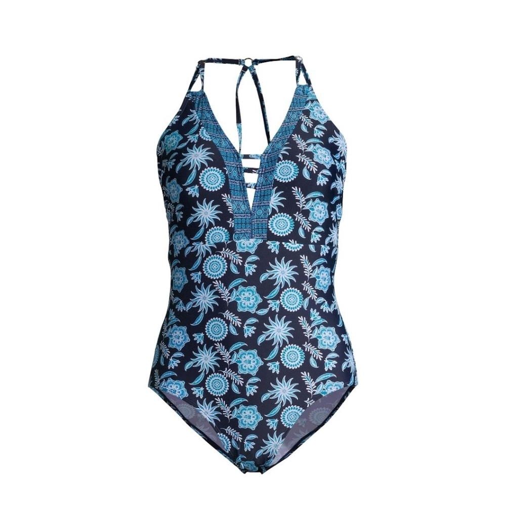 ** FINAL CLEARANCE** Simply Fit One-Piece w/Double Strap Plunge